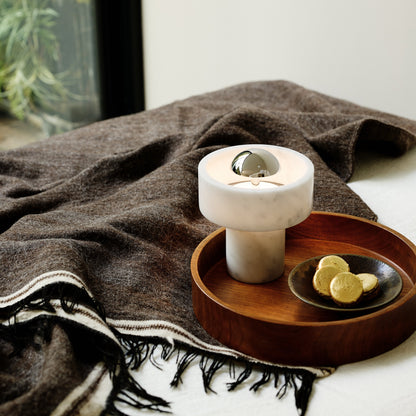 Stone portable lamp