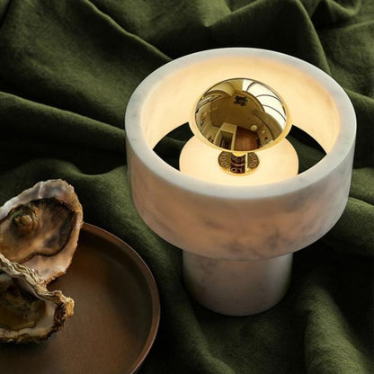 Stone portable lamp