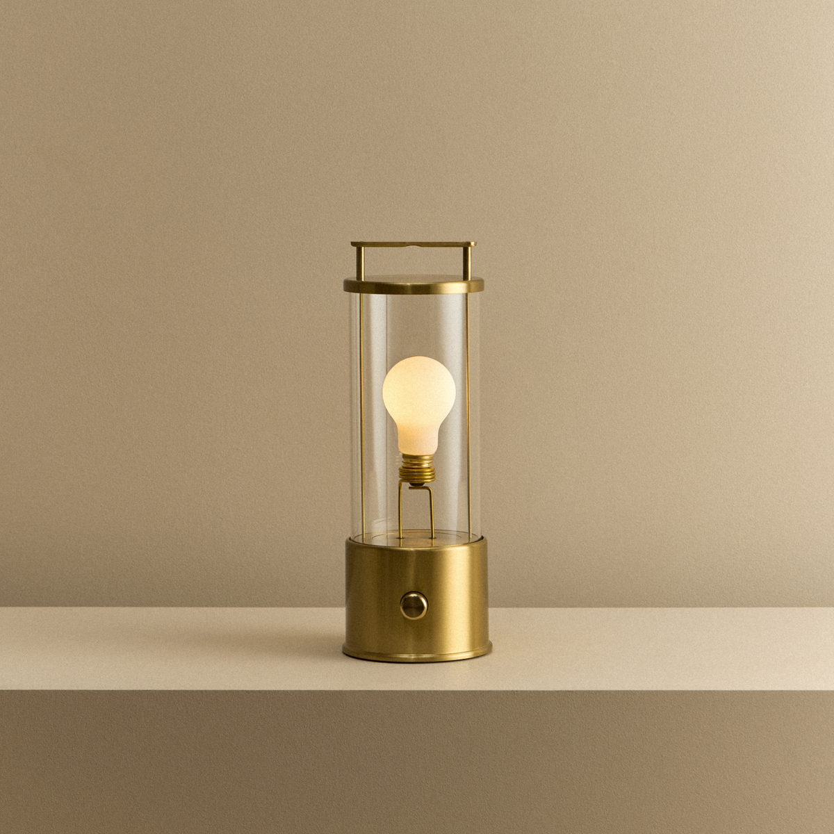 The Muse 2.0 Portable Lamp in Solid Brass
