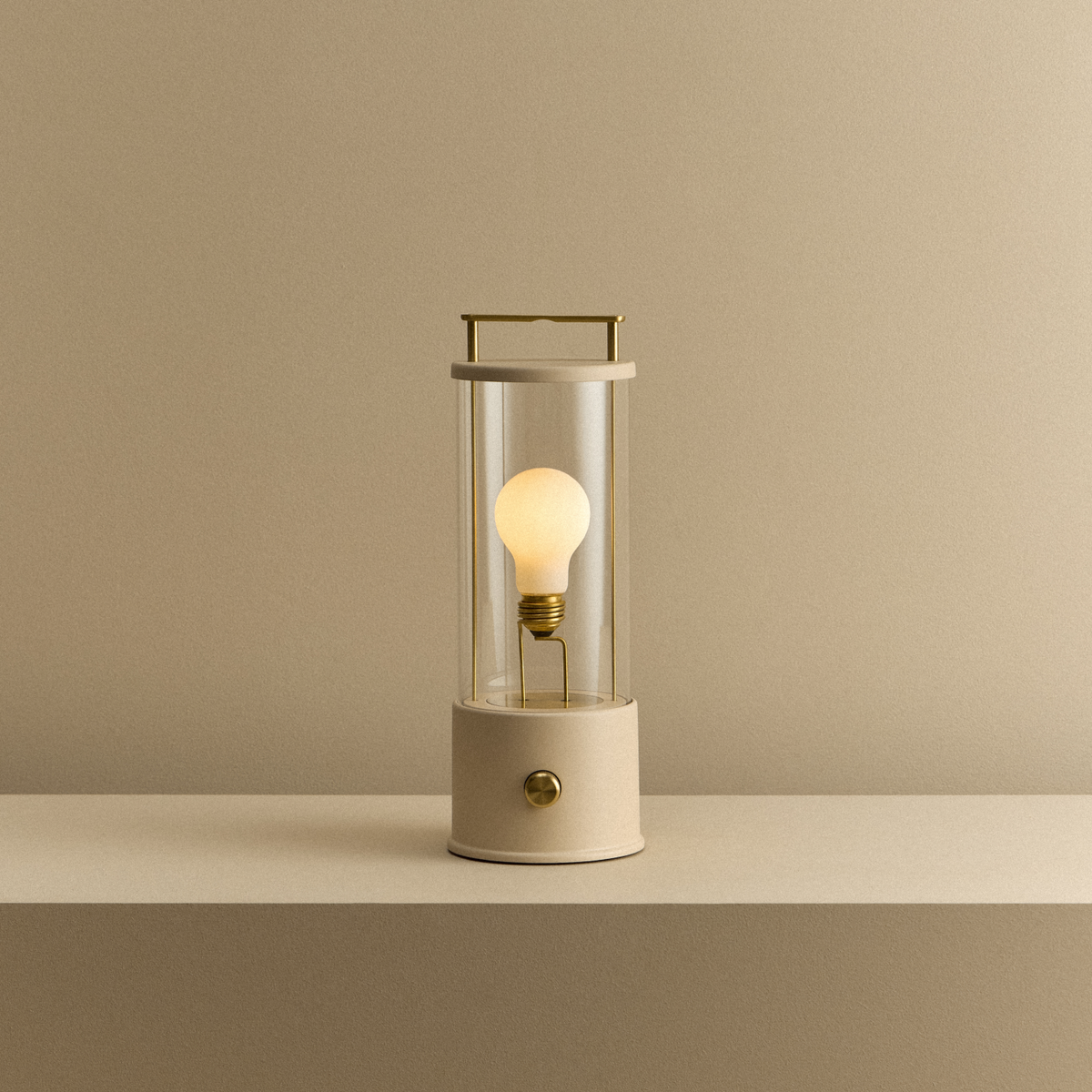The Muse 2.0 Portable Lamp in Setting Plaster Pink