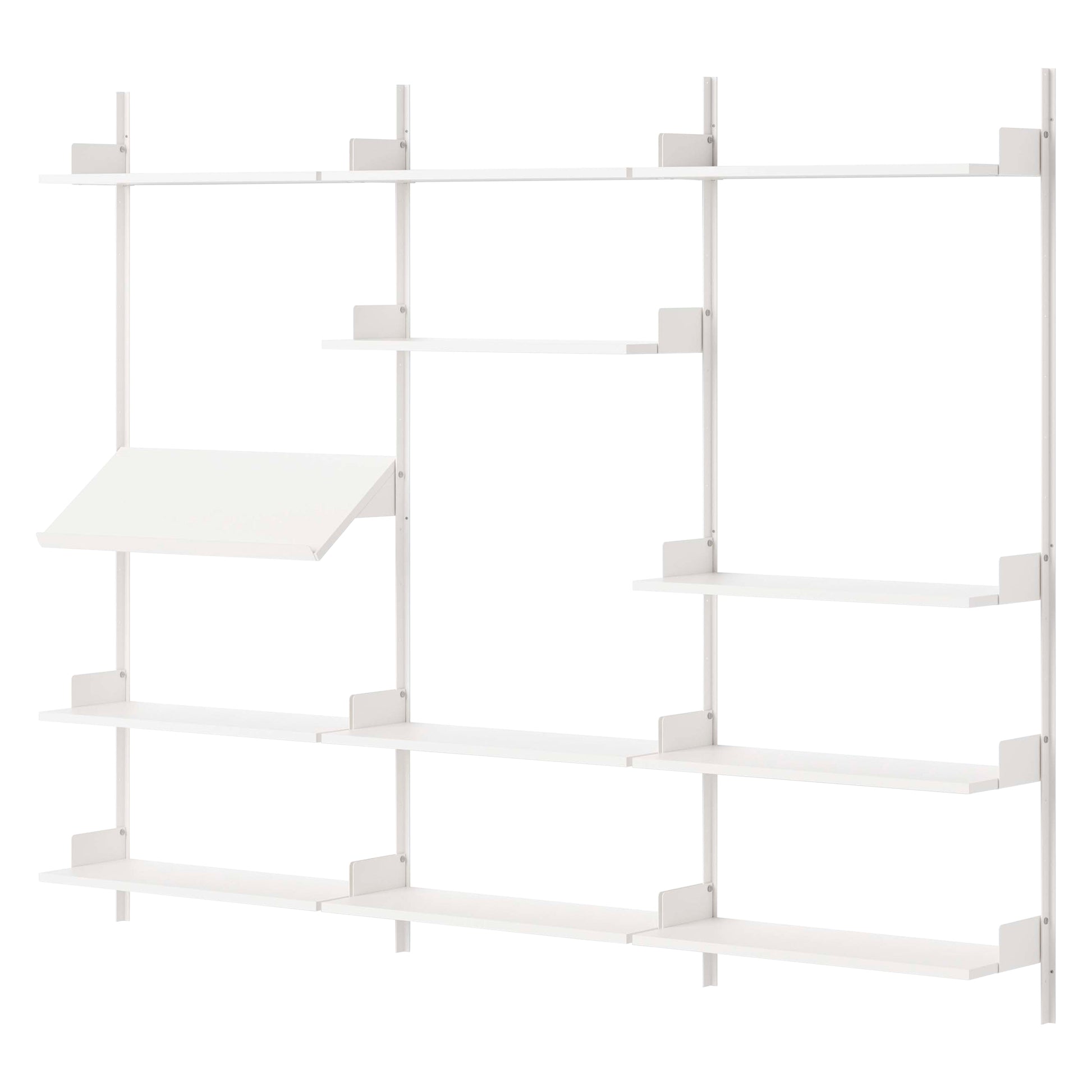 New Works Display Shelf - White / White